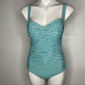 Bond-Eye Australia Niptuck Striped One Piece Swim Suit Size 12 Australia, US 8